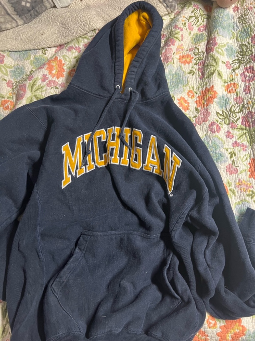 Steve & Barry’s University of Michigan Navy Hooded Sweatshirt